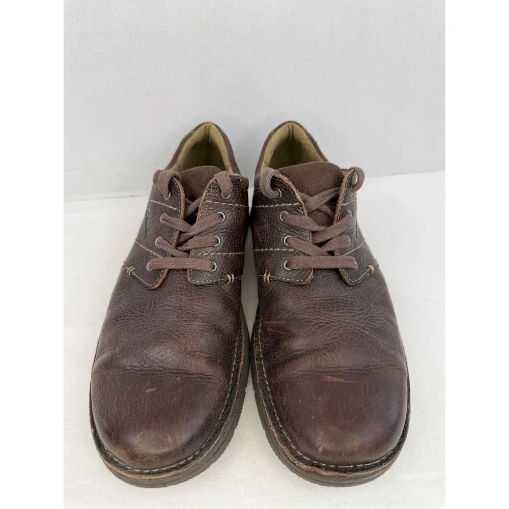 Vintage Y2k Clarks Mens 66255 Brown Leather‎ Lace Up Oxford Shoes Size 9M